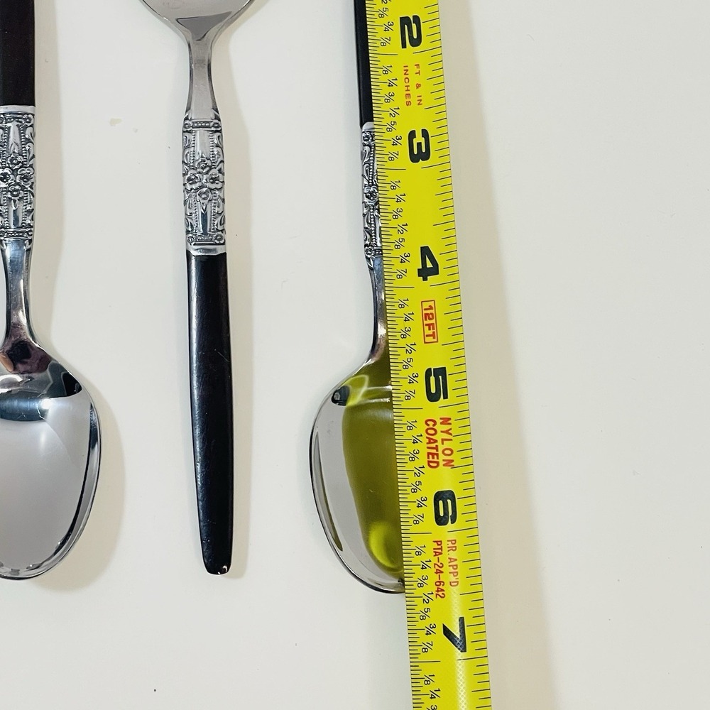 Oneida Northland NAPA VALLEY Stainless Teaspoons Brown Handle Set Lot of 6 - Picture 5 of 5